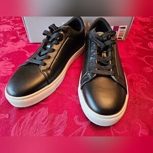 Ted Baker Roberto Black Leather Men's Court Shoes Sneakers, NIB, Size 10